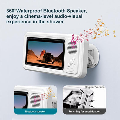 Experience Ultimate Convenience with Our Waterproof 360° Rotating Bluetooth Speaker – Perfect for Movies, Music, and More in the Shower, Kitchen, or Pool!