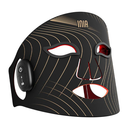 INIA GLOW Wireless LED Face Mask - Rechargeable Red Light Therapy for Radiant Skin, Perfect for Home or Travel, 2-Year Warranty, Ideal Gift for Any Occasion