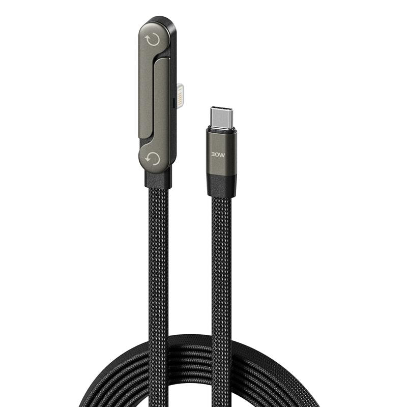 Experience Ultimate Convenience with the Basemo Invisible Holder Charger Cable: 240W Super Fast Charging & Stand for iPhone, Samsung, and Type-C Devices