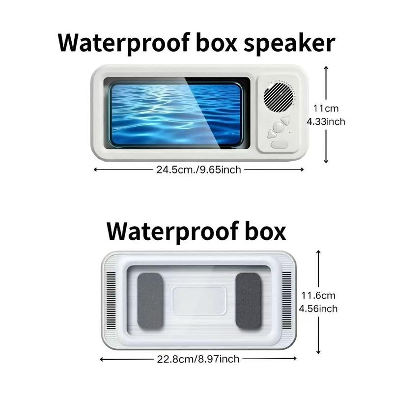 Experience Ultimate Convenience with Our Waterproof 360° Rotating Bluetooth Speaker – Perfect for Movies, Music, and More in the Shower, Kitchen, or Pool!