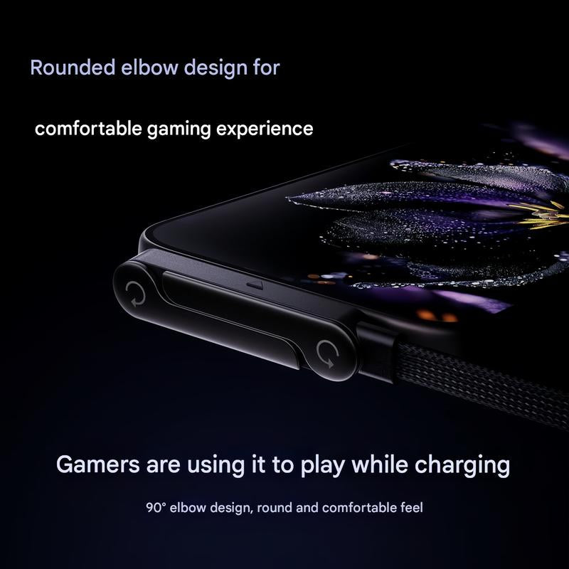 Experience Ultimate Convenience with the Basemo Invisible Holder Charger Cable: 240W Super Fast Charging & Stand for iPhone, Samsung, and Type-C Devices