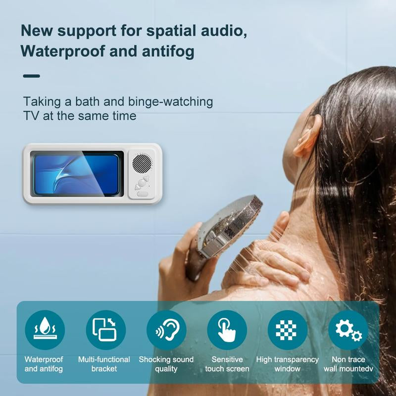 Experience Ultimate Convenience with Our Waterproof 360° Rotating Bluetooth Speaker – Perfect for Movies, Music, and More in the Shower, Kitchen, or Pool!